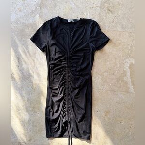 superdown Ruched Mini Dress in Black XS